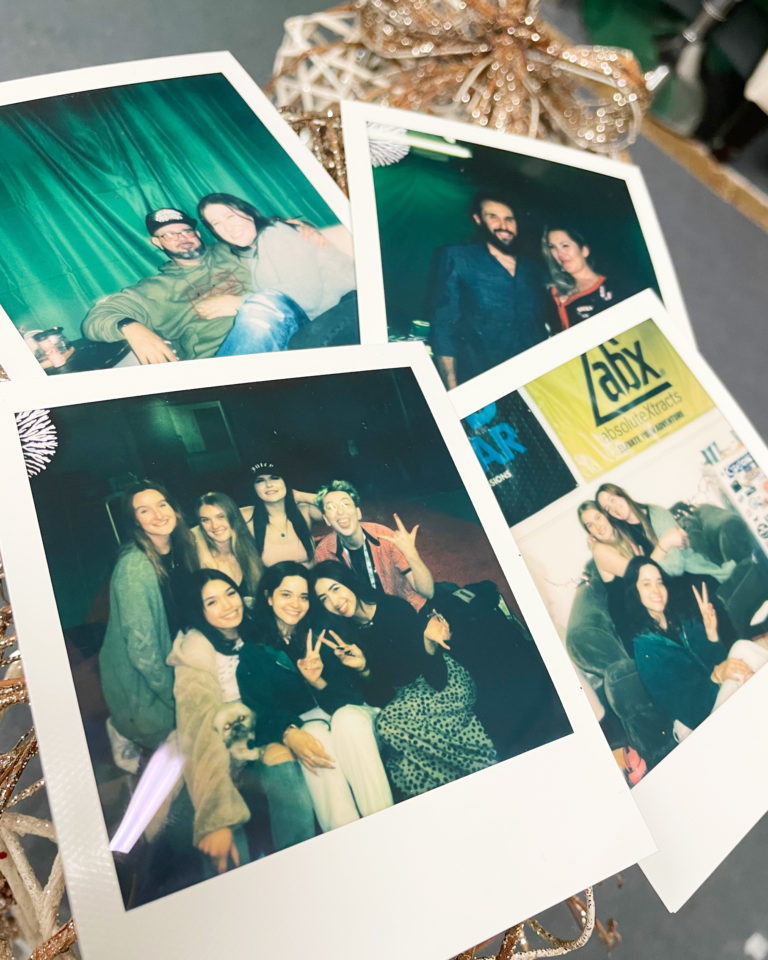 Doobie Fam memories - polaroids from a holiday party