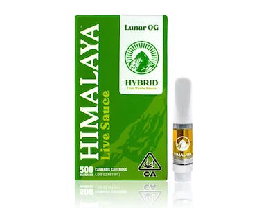 Himalaya Himalaya | Lunar OG | Live Resin Cartridge | .5g - Doobie Nights