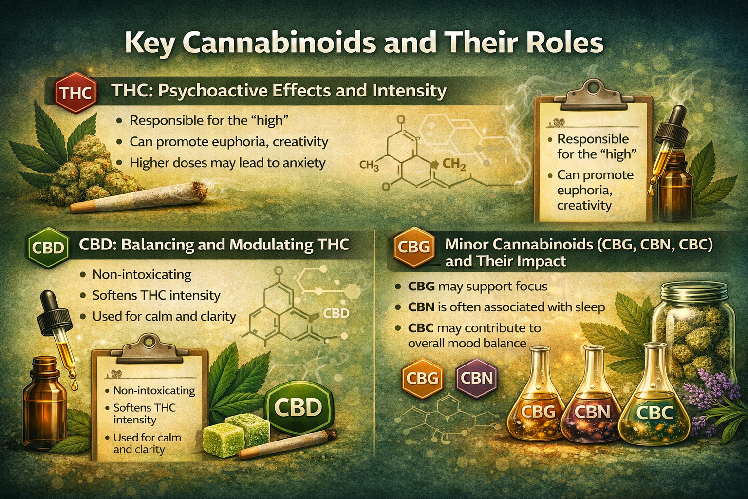Key Cannabinoids and Their Roles