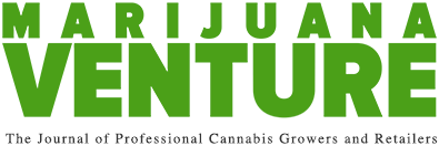 Logo for Marijuana Venture magazine. With subtitle: 